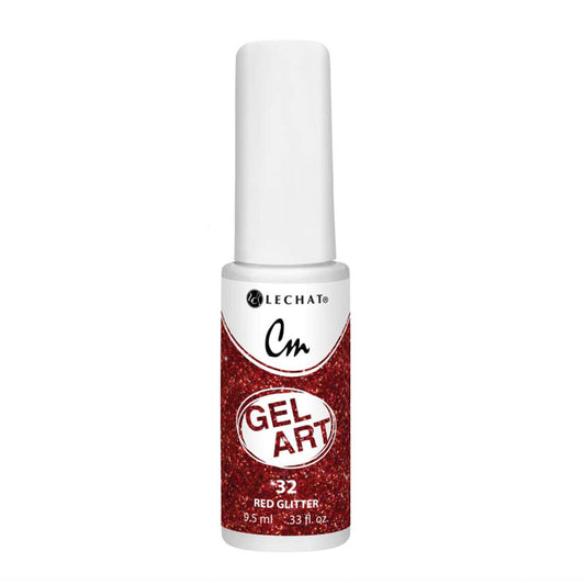 LECHAT CM Gel Art Liner 0.33oz - #CMG32 Red Glitter