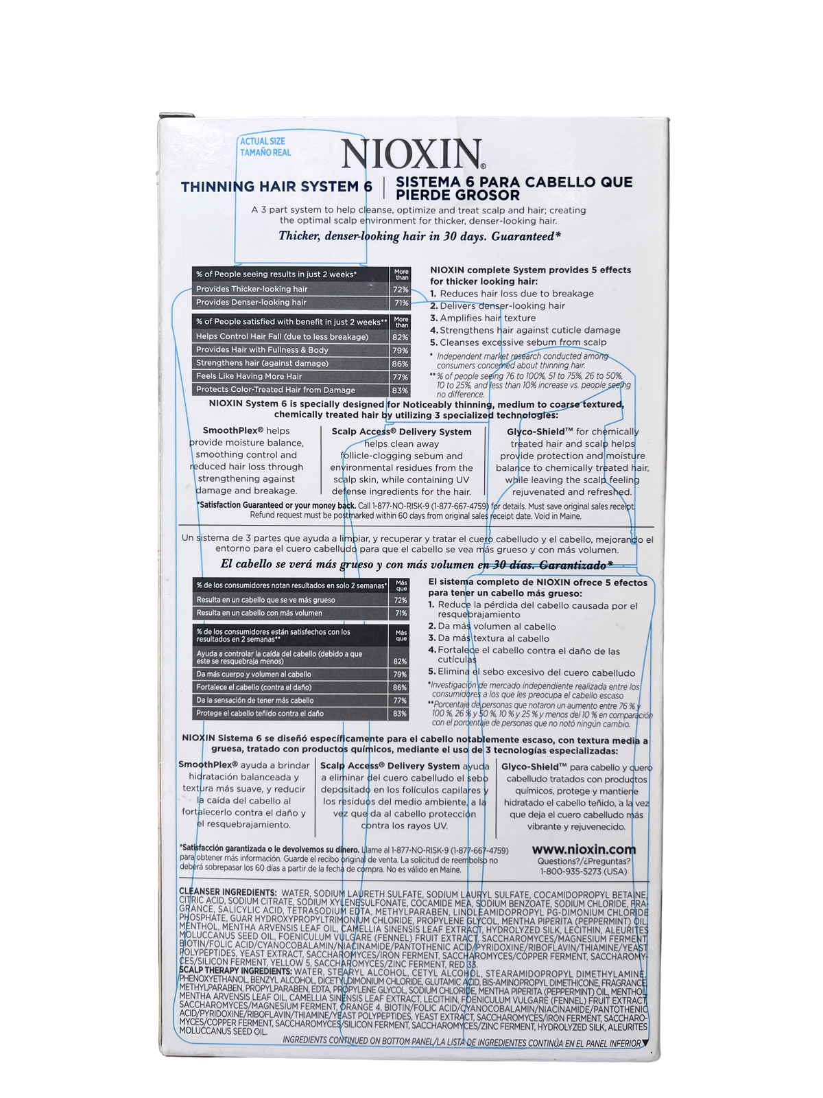 NIOXIN Hair System Kit #6 - Noticeably Thinning for Medium to Coarse Hair