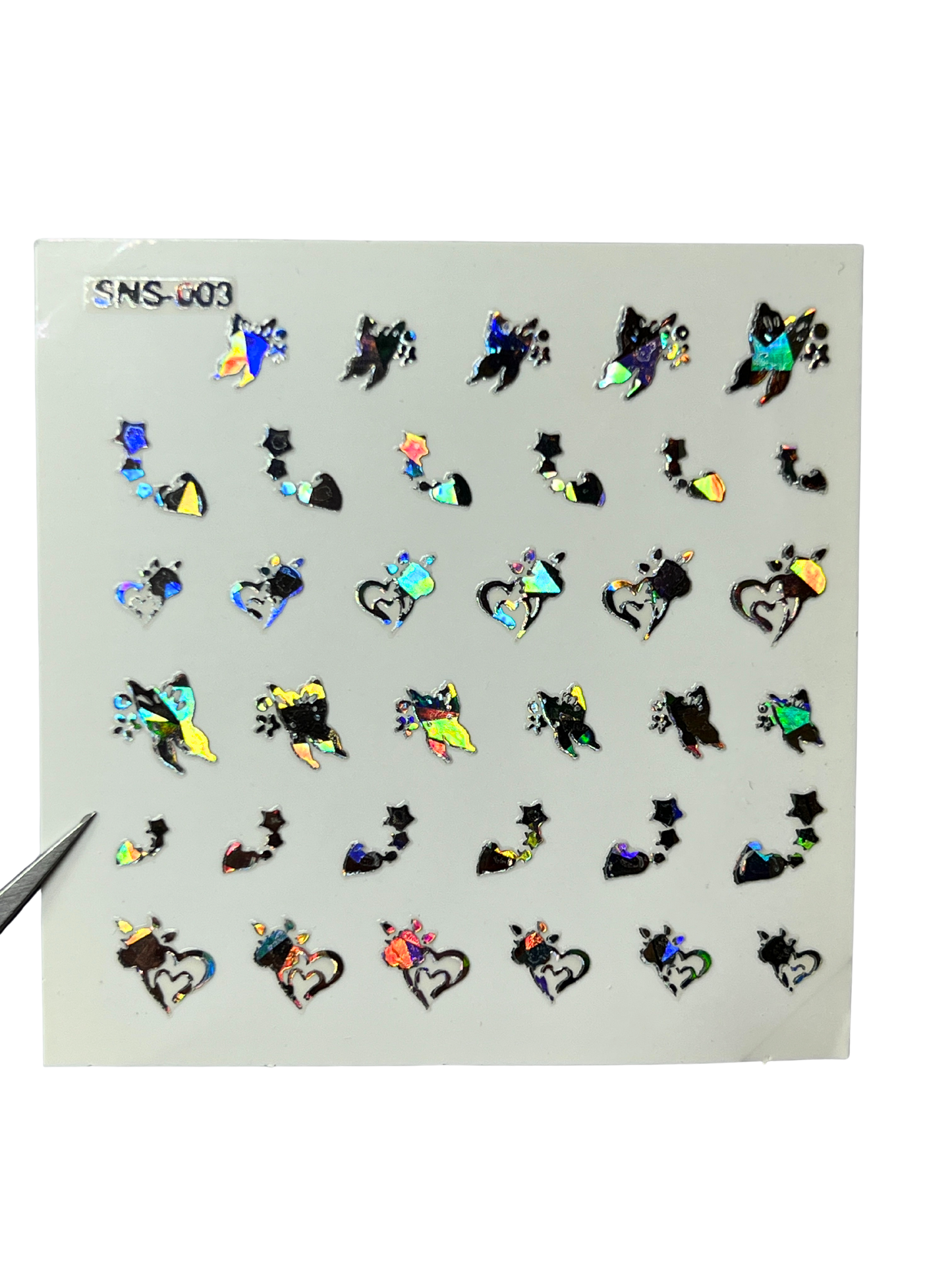 LECECIA Seashell Holographic Nail Stickers - SNS-003