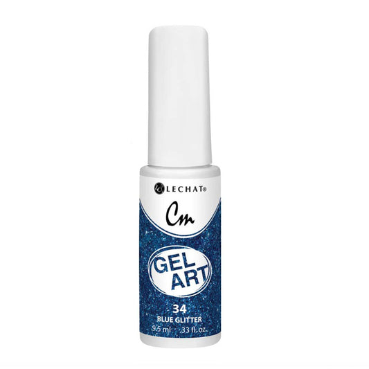LECHAT CM Gel Art Liner 0.33oz - #CMG34 Blue Glitter