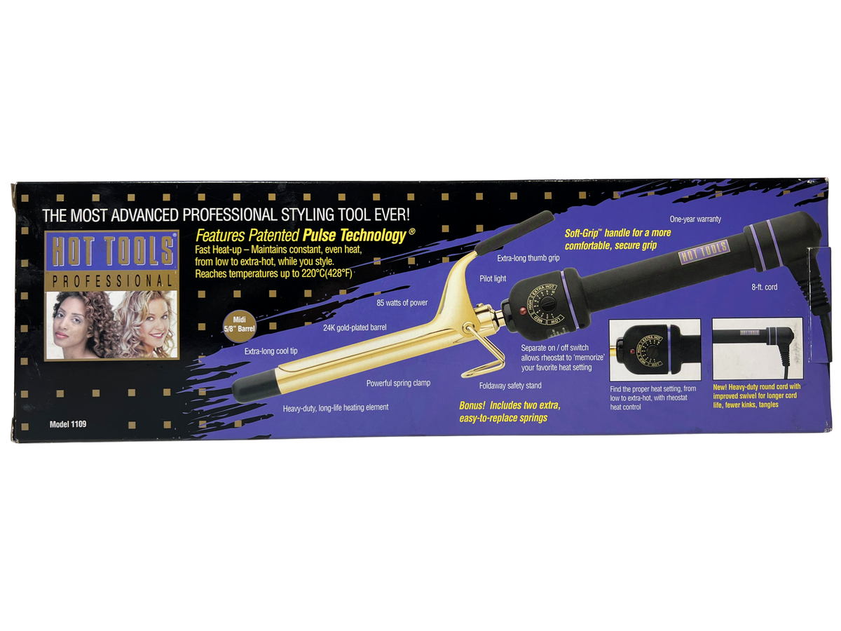 HOT TOOLS Professional Midi 5/8" Professional Curling Iron w/ Multi-Heat Control