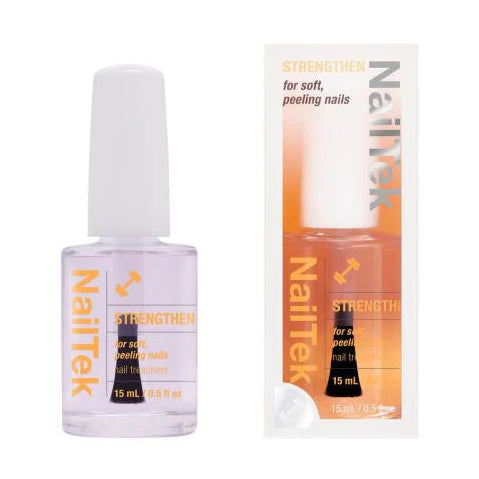 NailTek nail strengthener bottle and packaging on a white background