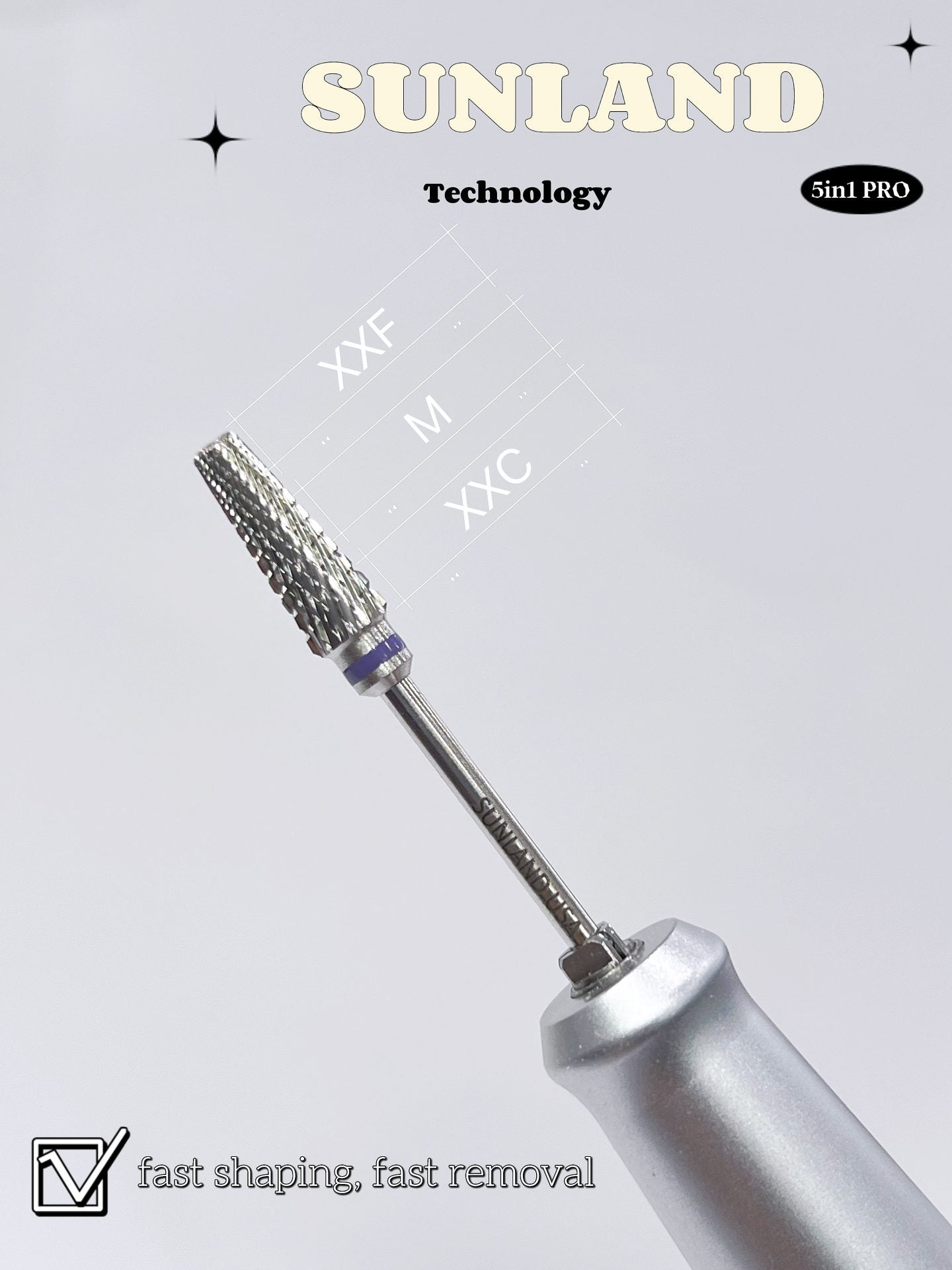 BEAUTY20 Metal Carbide Drill Bit Silver - 5in1 Pro (XXF-M-XXC) image 0