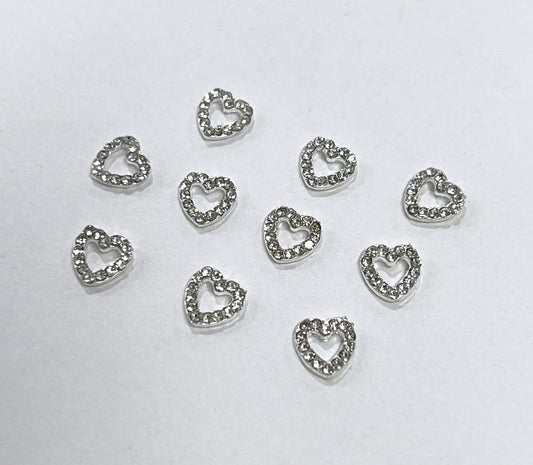 Heart Charms - Silver