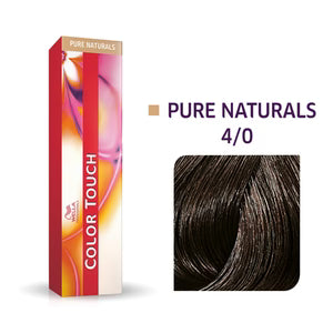 WELLA Color Touch Pure Naturals Multidimensional Demi-Permanent Color - 4/0 (Medium Brown/Natural)
