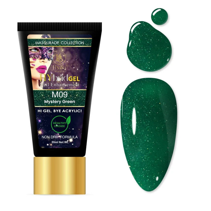 HYBA BEAUTY HyGel Masquerade Collection 30ml - Mystery Green #M09