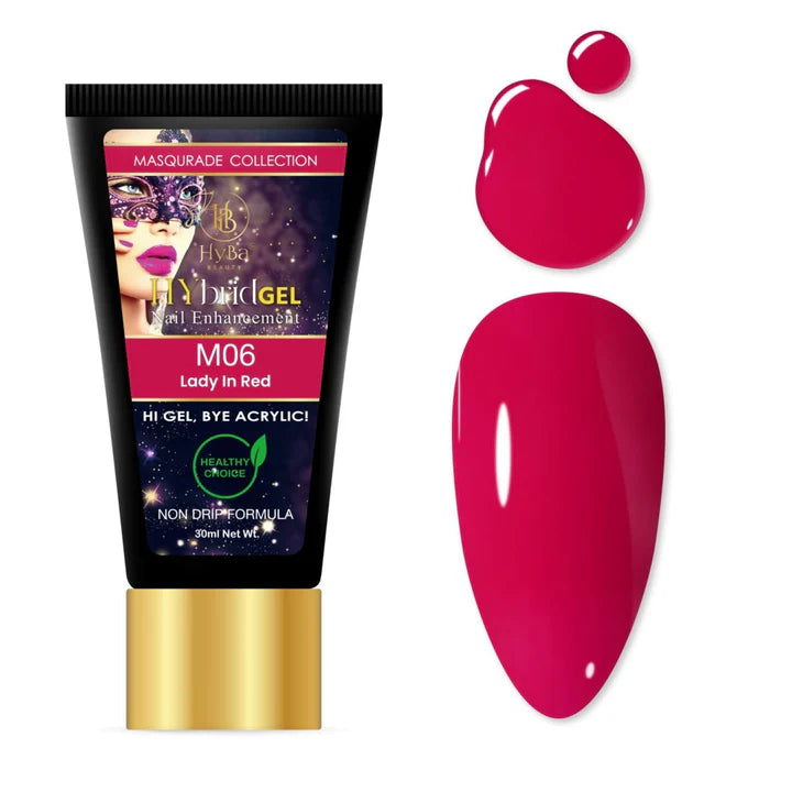 HYBA BEAUTY HyGel Masquerade Collection 30ml - Lady In Red #M06