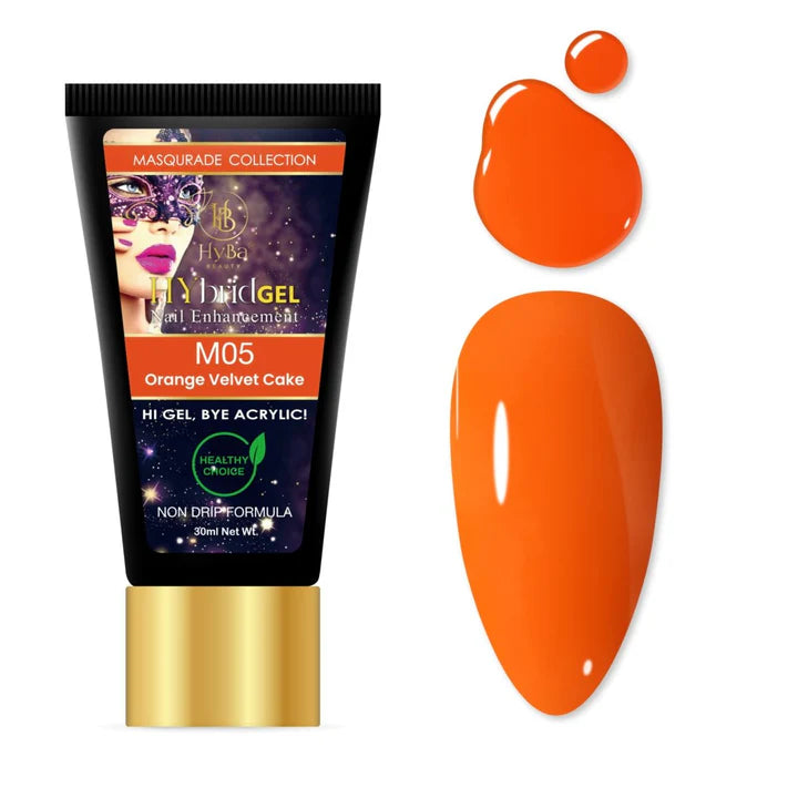 HYBA BEAUTY HyGel Masquerade Collection 30ml - Orange Velvet Cake #M05