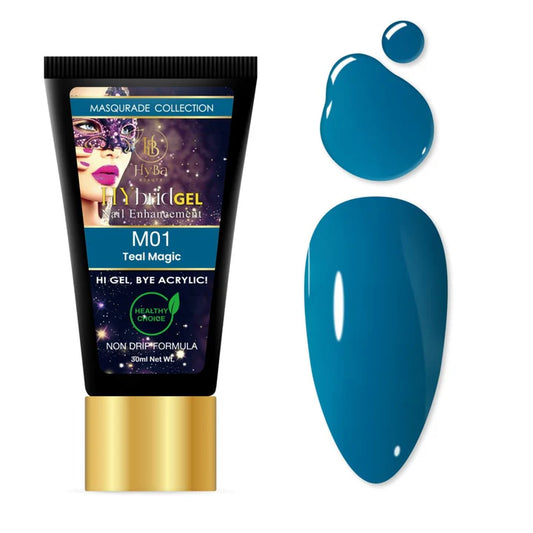 HYBA BEAUTY HyGel Masquerade Collection 30ml - Teal Magic #M01