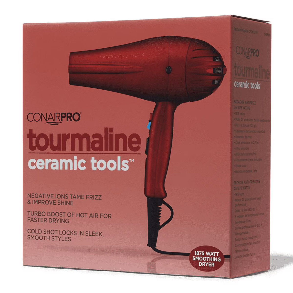 CONAIR PRO Tourmaline Ceramic Tools - 2000 Watt Smoothing Dryer