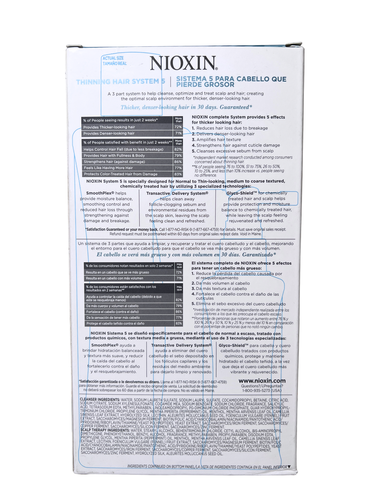NIOXIN Hair System Kit #5 - Normal to Thin Looking for Medium to Coarse Hair