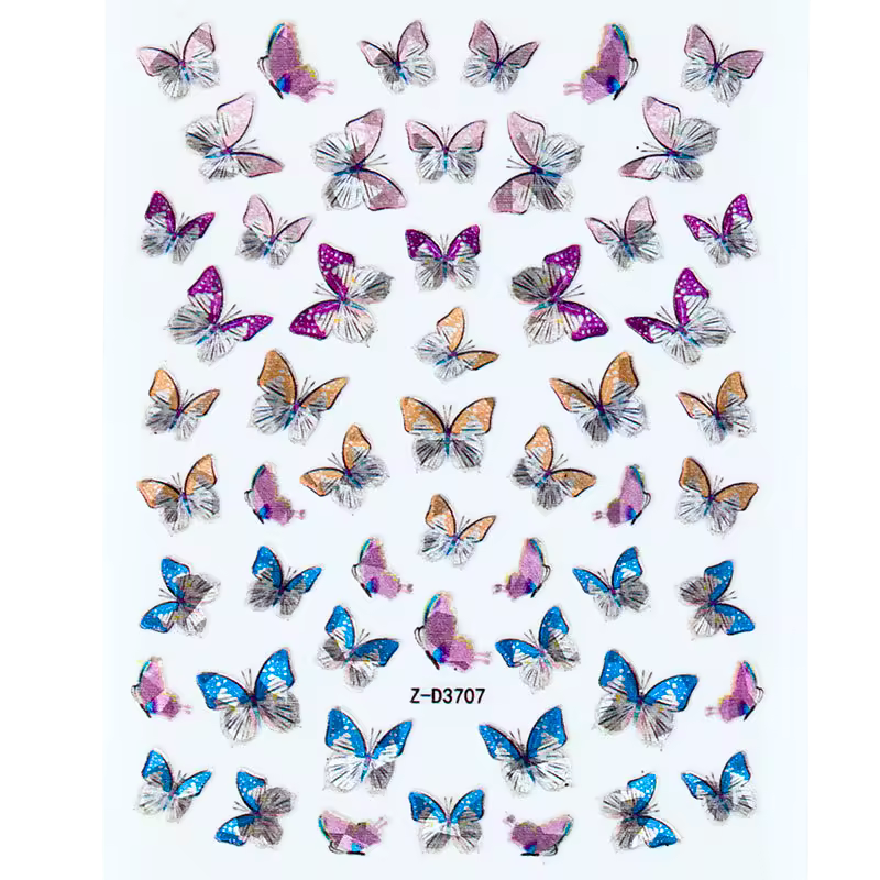 Butterfly Nail Stickers - No.7