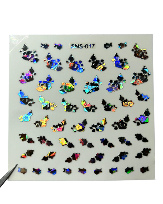 LECECIA Seashell Holographic Nail Stickers - SNS-017