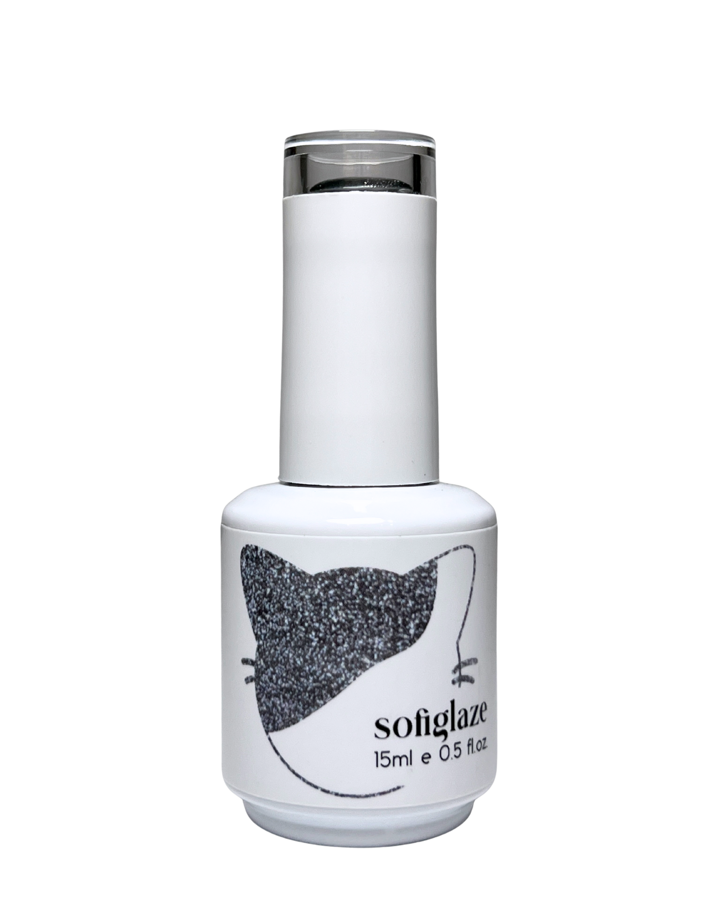 SOFIGLAZE Gel Color 0.5oz Diamond Cat Eye - CE03 Black Clouds