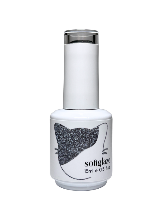 SOFIGLAZE Gel Color 0.5oz Diamond Cat Eye - CE03 Black Clouds
