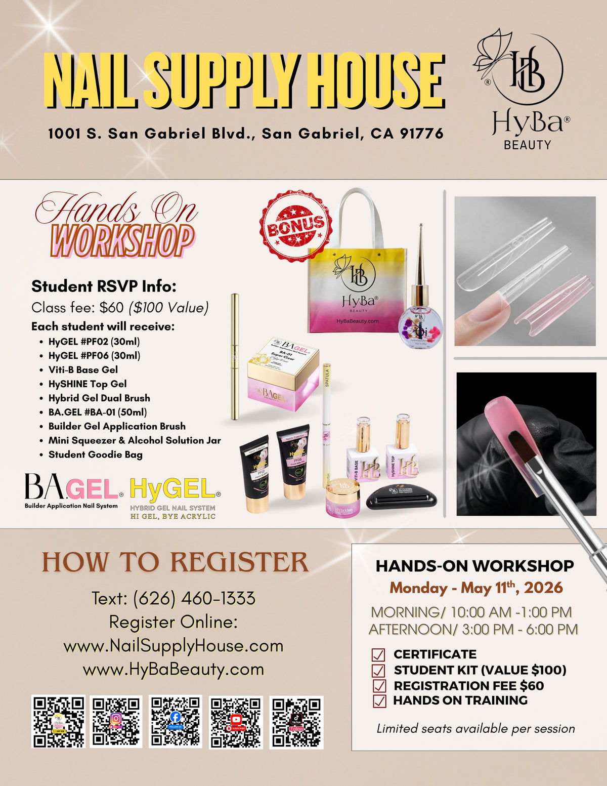 (completed) May 10+11+12, 2026 / HYBA BEAUTY HyGEL + BA.Gel 3 DAY EVENT