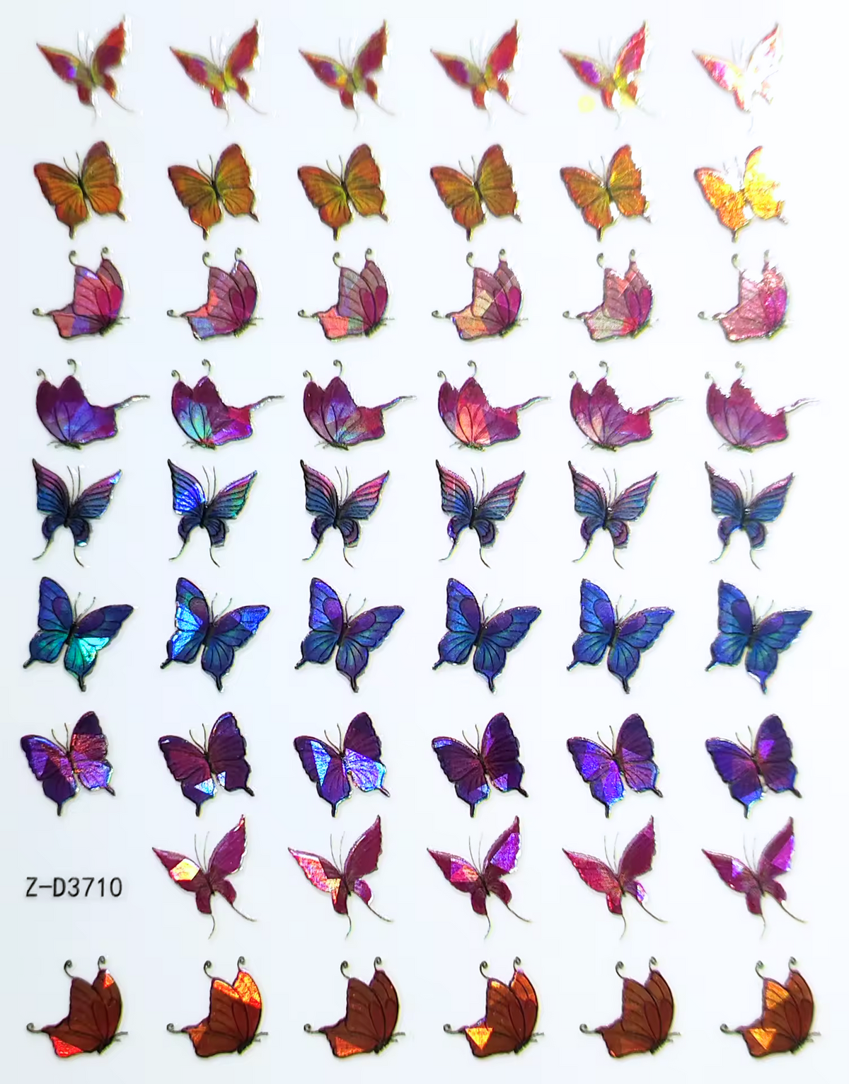 Butterfly Nail Stickers - No.10