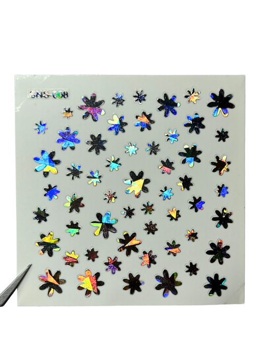 LECECIA Seashell Holographic Nail Stickers - SNS-008