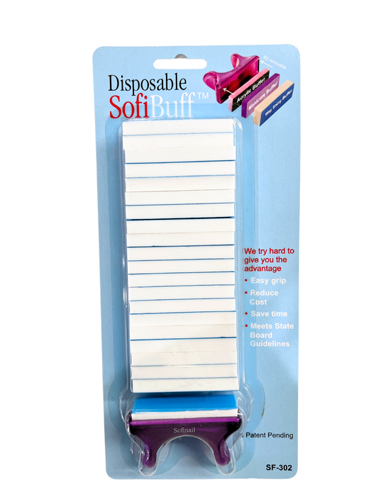 SOFINAIL™ Disposable SofiBuff™ Shiny Buffers - Blue