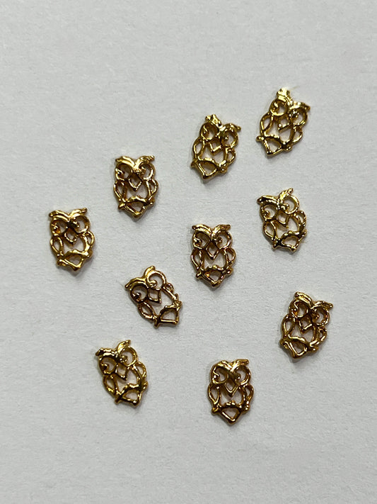 90's Gold Charms - Owl