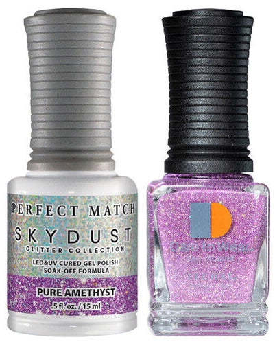 LECHAT Perfect Match SkyDust Gel Duo - Pure Amethyst #SDMS20