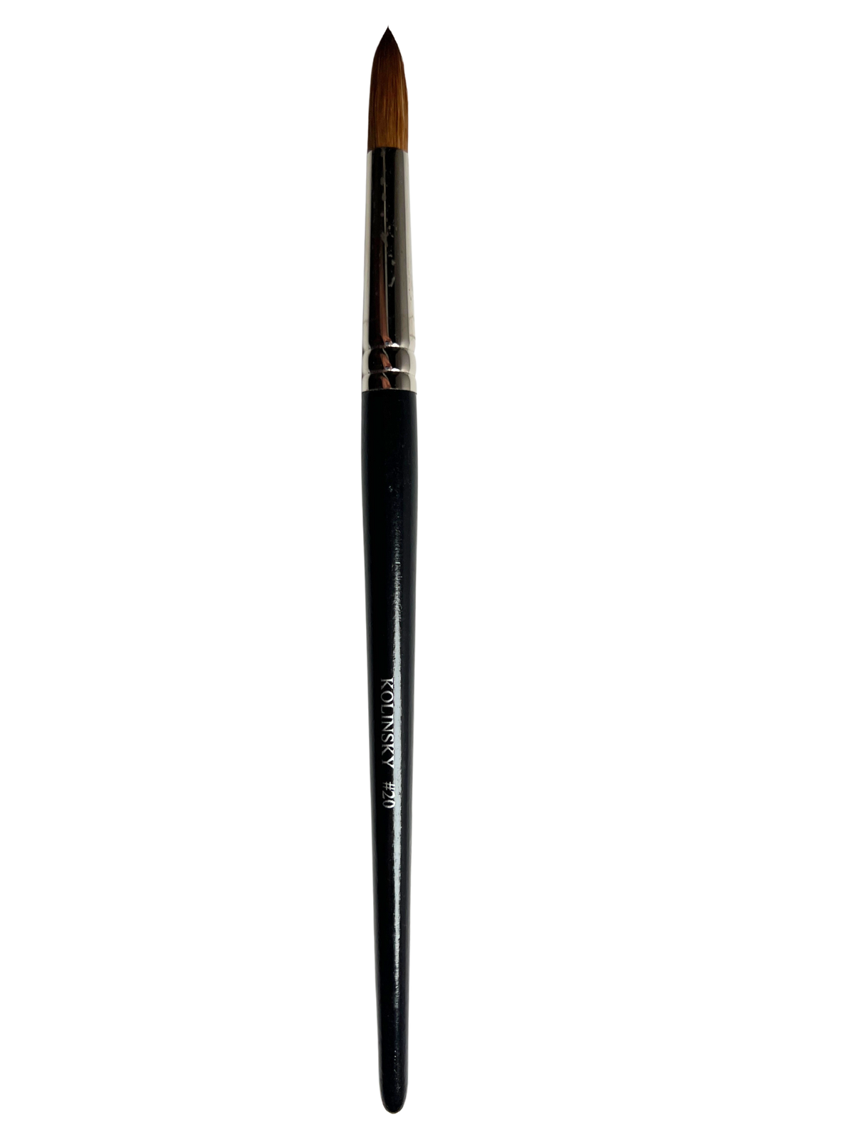 Pure Kolinsky Brush Long Black Handle  - #20