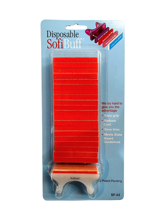 SOFINAIL™ Disposable SofiBuff™ Buffers - Orange