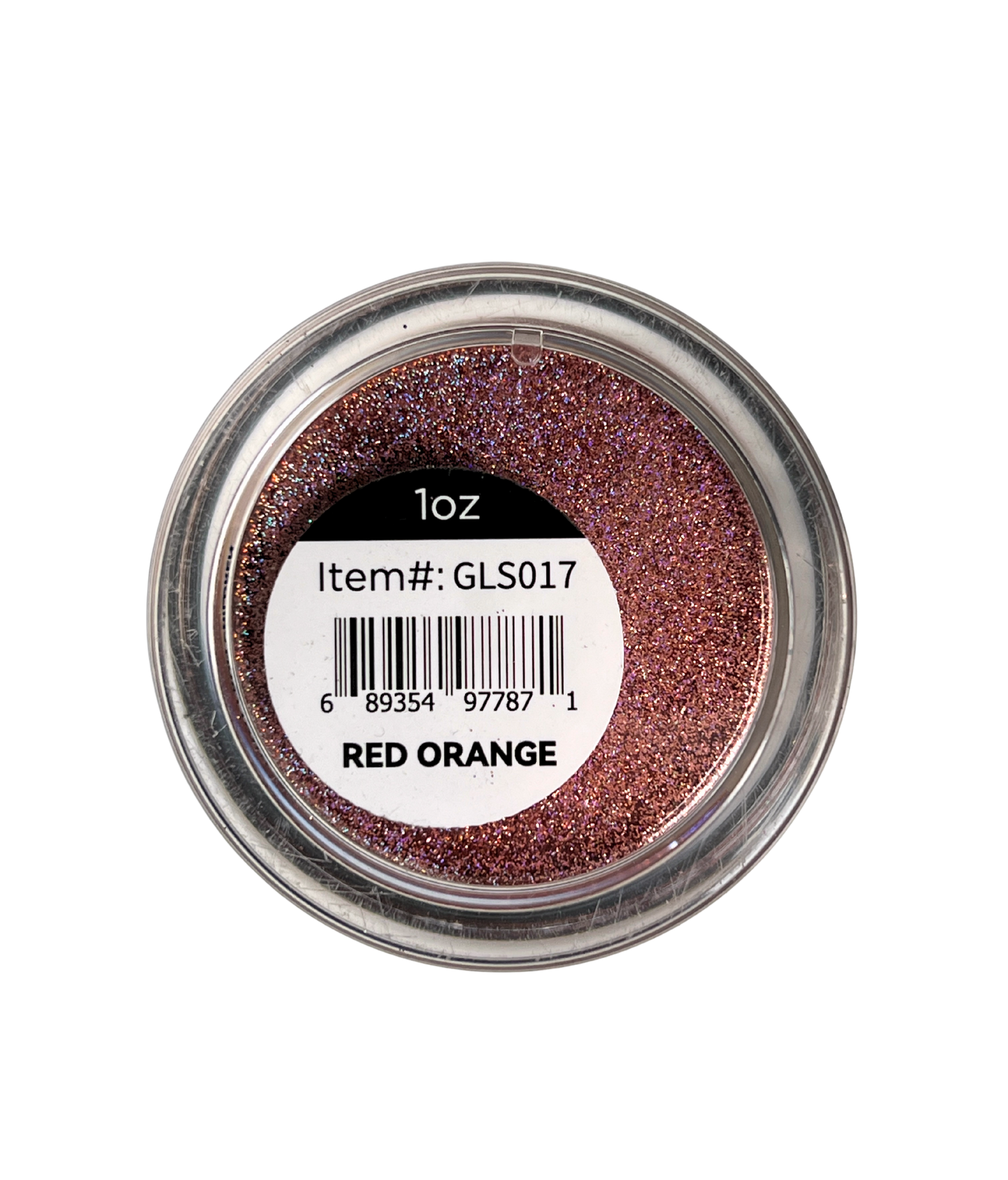SOFIART Chrome Glitter 1oz - Red Orange GLS017