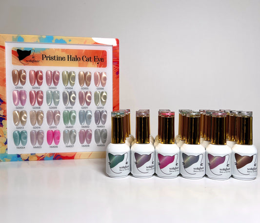 SOFIGLAZE Gel Color 0.5oz Pristine Halo Series Cat Eye - 24Pc Full Set