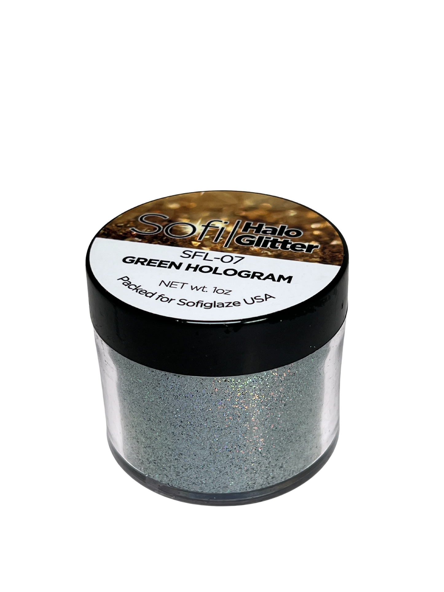 SOFI Halo Glitter 1oz - Green Hologram #SFL-07