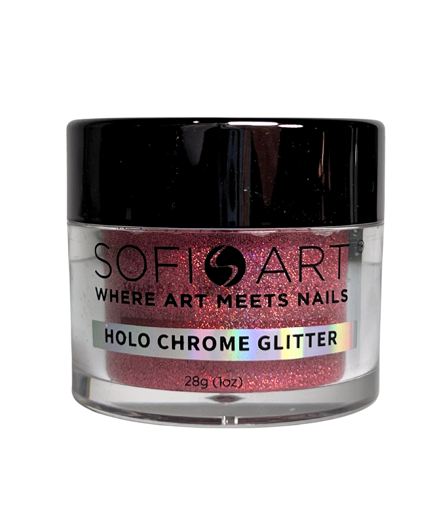 SOFIART Chrome Glitter 1oz - Holo Red GLS018