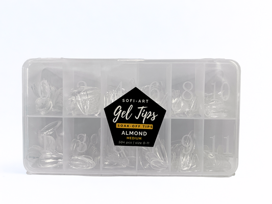SOFI-ART Gel Tips 504 pcs - Almond Medium