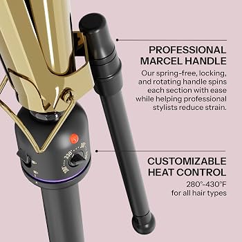 HOT TOOLS Professional Jumbo 1" Professional Marcel Curling Iron w/ Multi-Heat Control