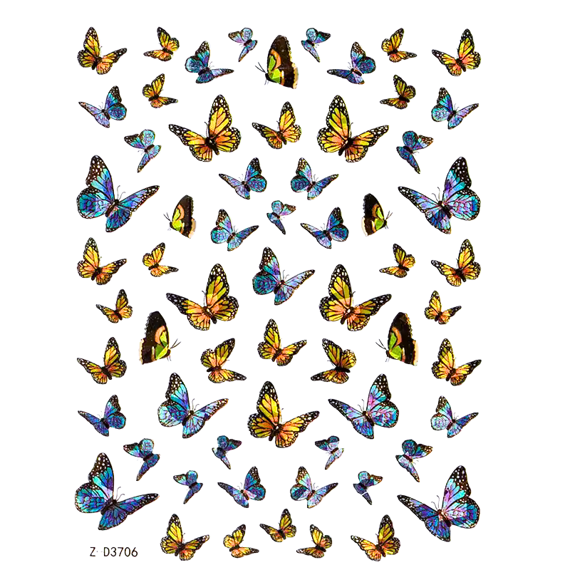 Butterfly Nail Stickers - No.6