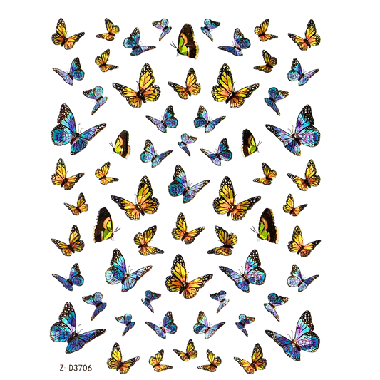 Butterfly Nail Stickers - No.6