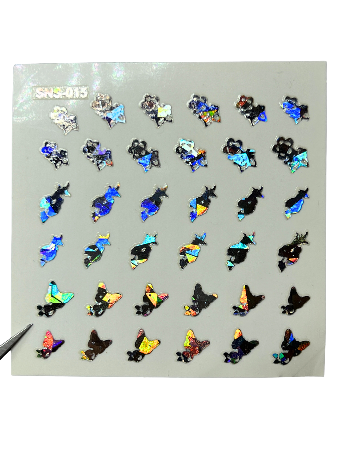 LECECIA Seashell Holographic Nail Stickers - SNS-015