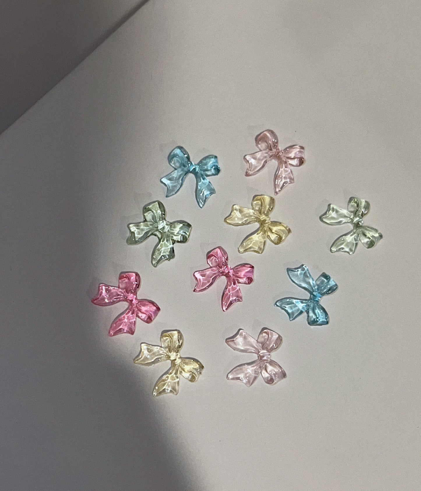 Jelly Ribbon Bow Charms