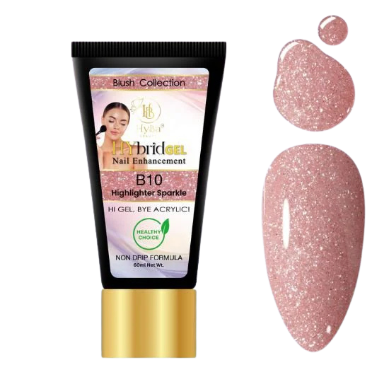HYBA BEAUTY HyGel Blush Collection #2 60ml - Highlighter Sparkle #B10