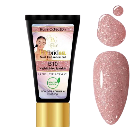 HYBA BEAUTY HyGel Blush Collection #2 60ml - Highlighter Sparkle #B10