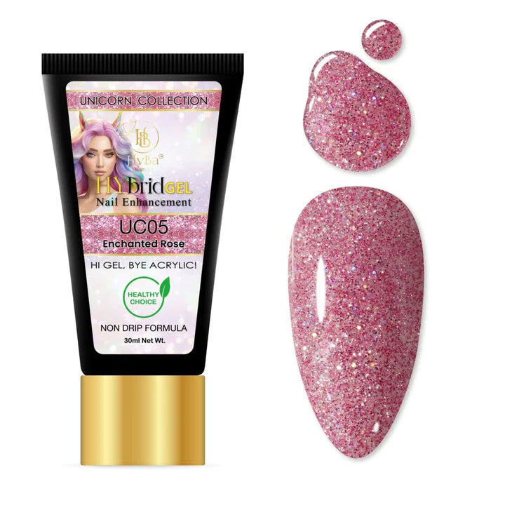 HYBA BEAUTY HyGel Unicorn Collection 30ml - Enchanted Rose #UC05