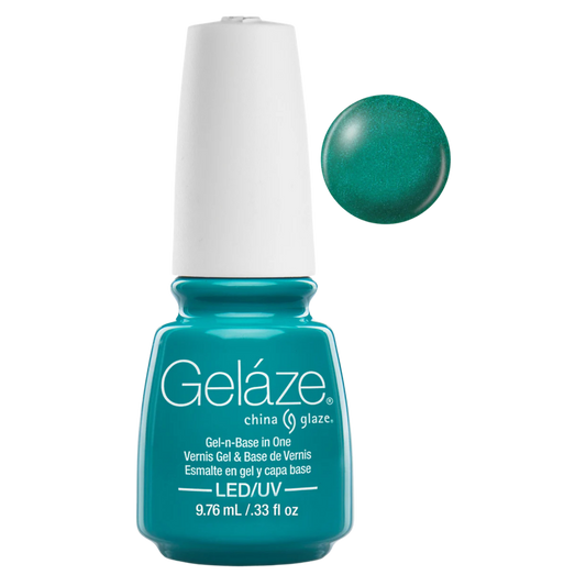 GELAZE by China Glaze 0.5oz - Turned Up Turquoise #81624