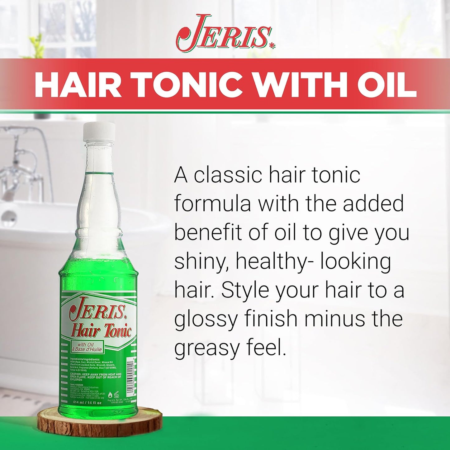 CLUBMAN Jeris Hair Tonic with Oil 14oz