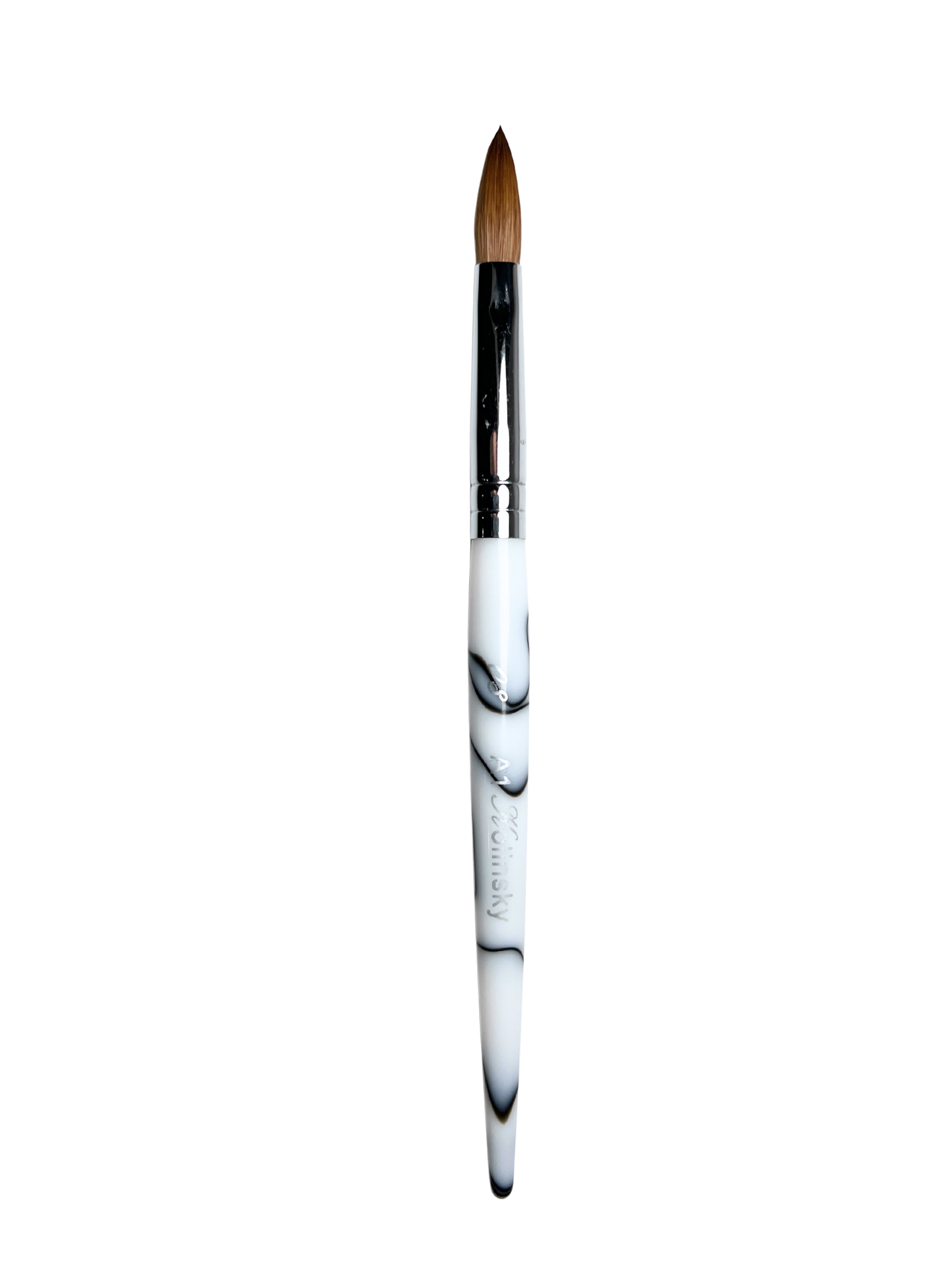 A1 Marble Handle Kolinsky Brush - #8