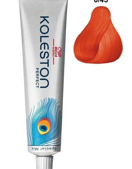WELLA Koleston Perfect Permanent Creme Hair Color - 0/43 (Red Gold)