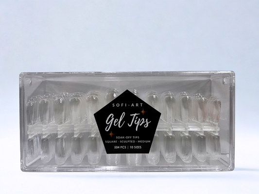 SOFI-ART Gel Tips 504 pcs - Sculpted Square Medium