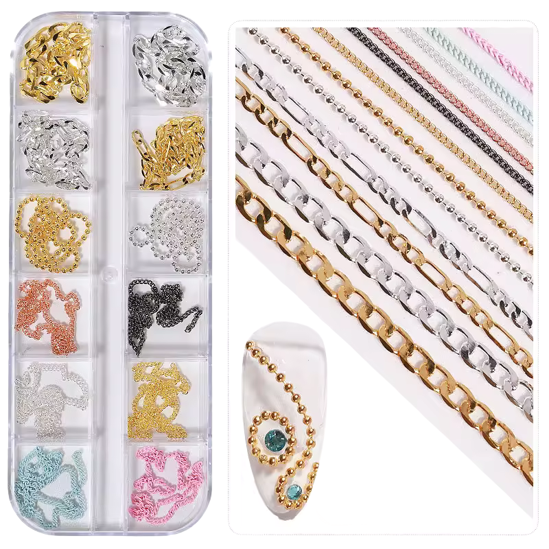Nail Chains - Mixed Colors