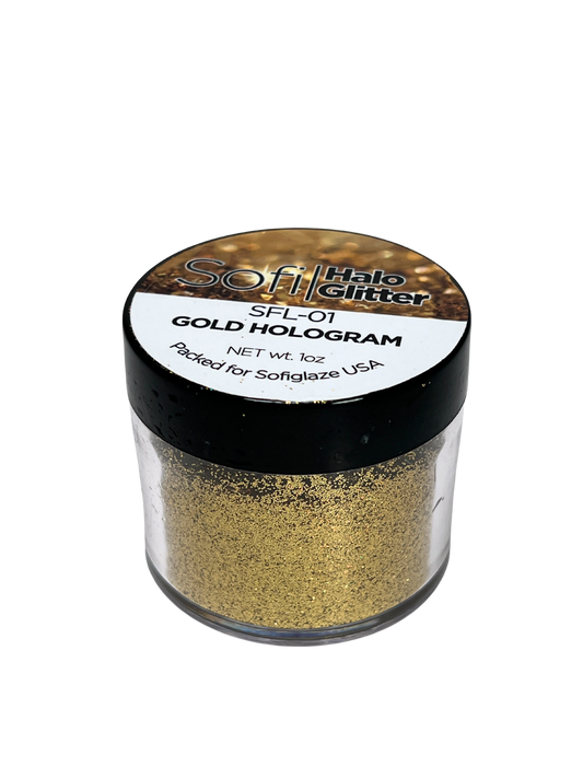 SOFI Halo Glitter 1oz - Gold Hologram SFL-01