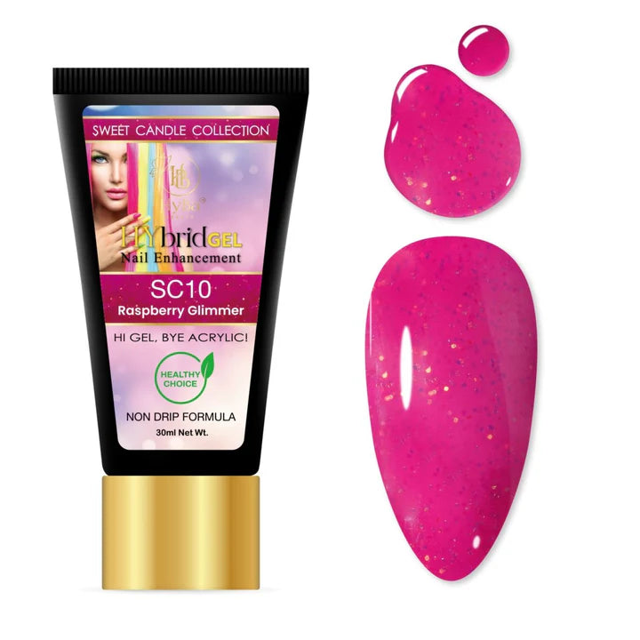 HYBA BEAUTY HyGel Sweet Candie Collection 30ml - Raspberry Glimmer #SC10
