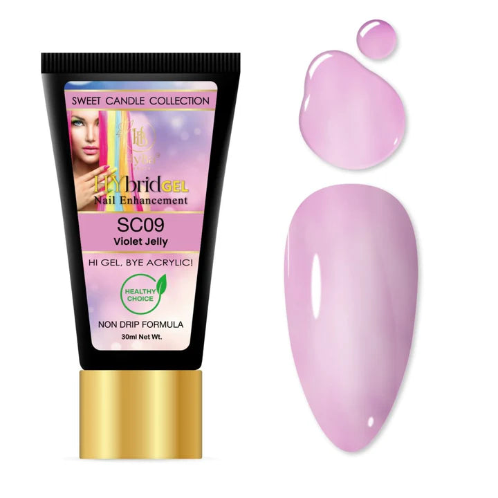 HYBA BEAUTY HyGel Sweet Candie Collection 30ml - Violet Jelly #SC09