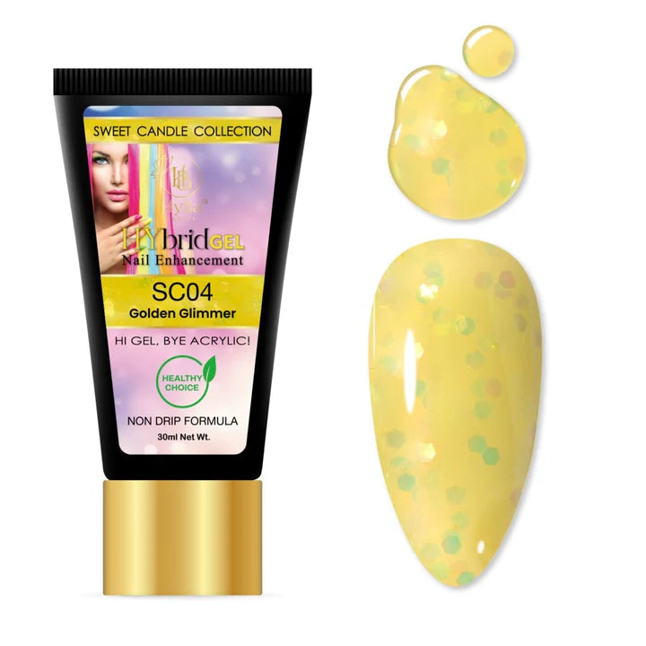 HYBA BEAUTY HyGel Sweet Candie Collection 30ml - Golden Glimmer #SC04